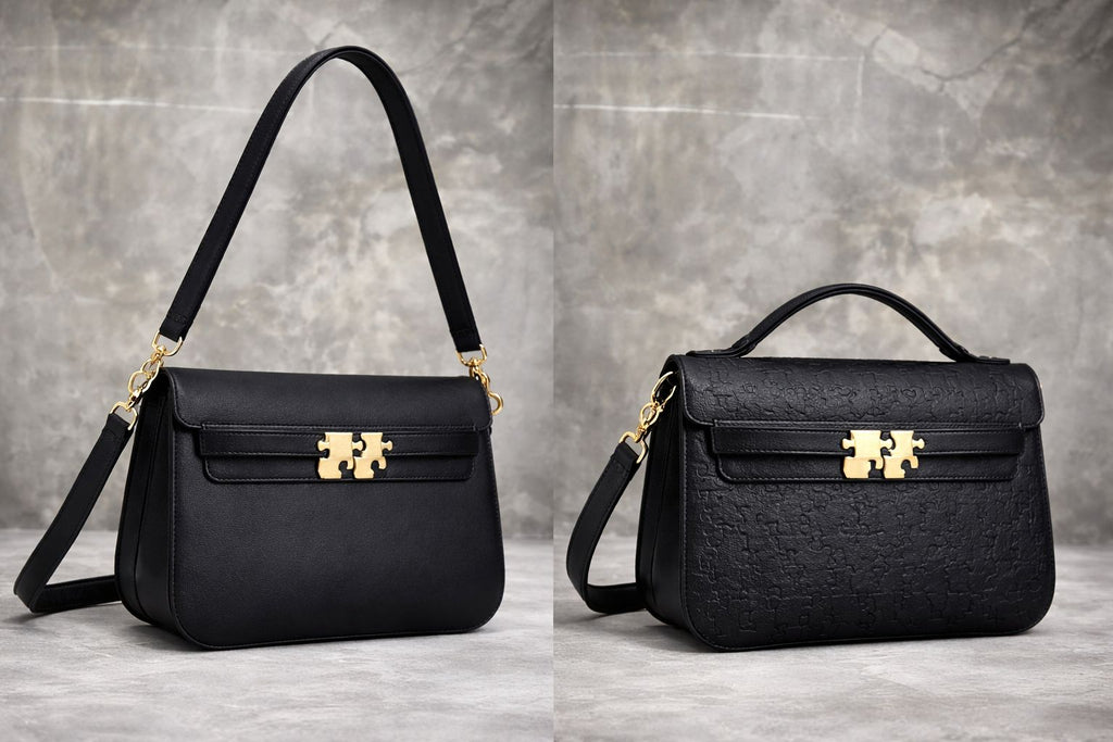 Pearl For Her Monogram Shadow Puzzle Lock Handbag