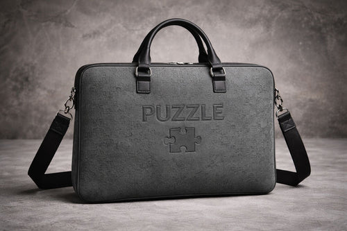 Gunmetal Gray Puzzle Senate Business Bag