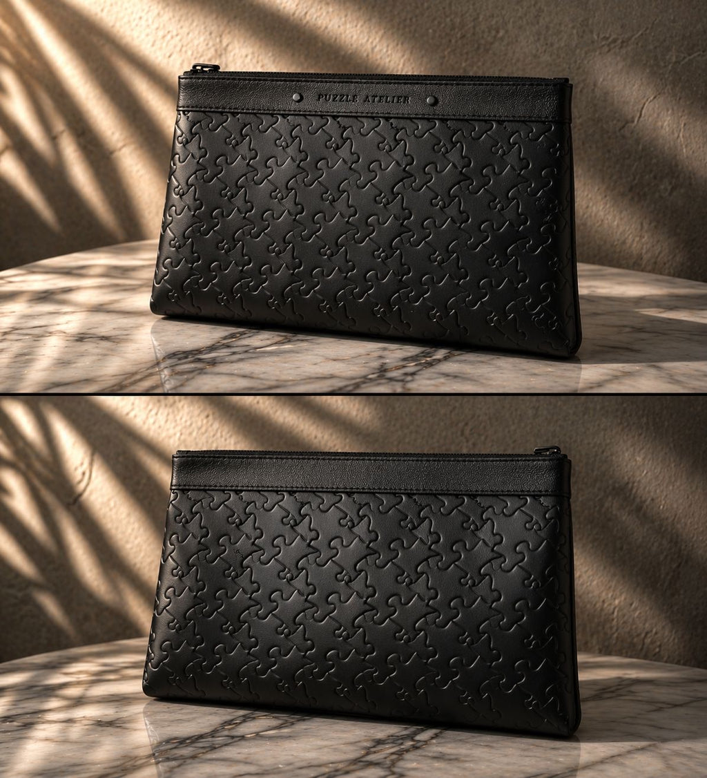 Puzzle Gidi Souple Monogram Shadow Leather Travel Pouch