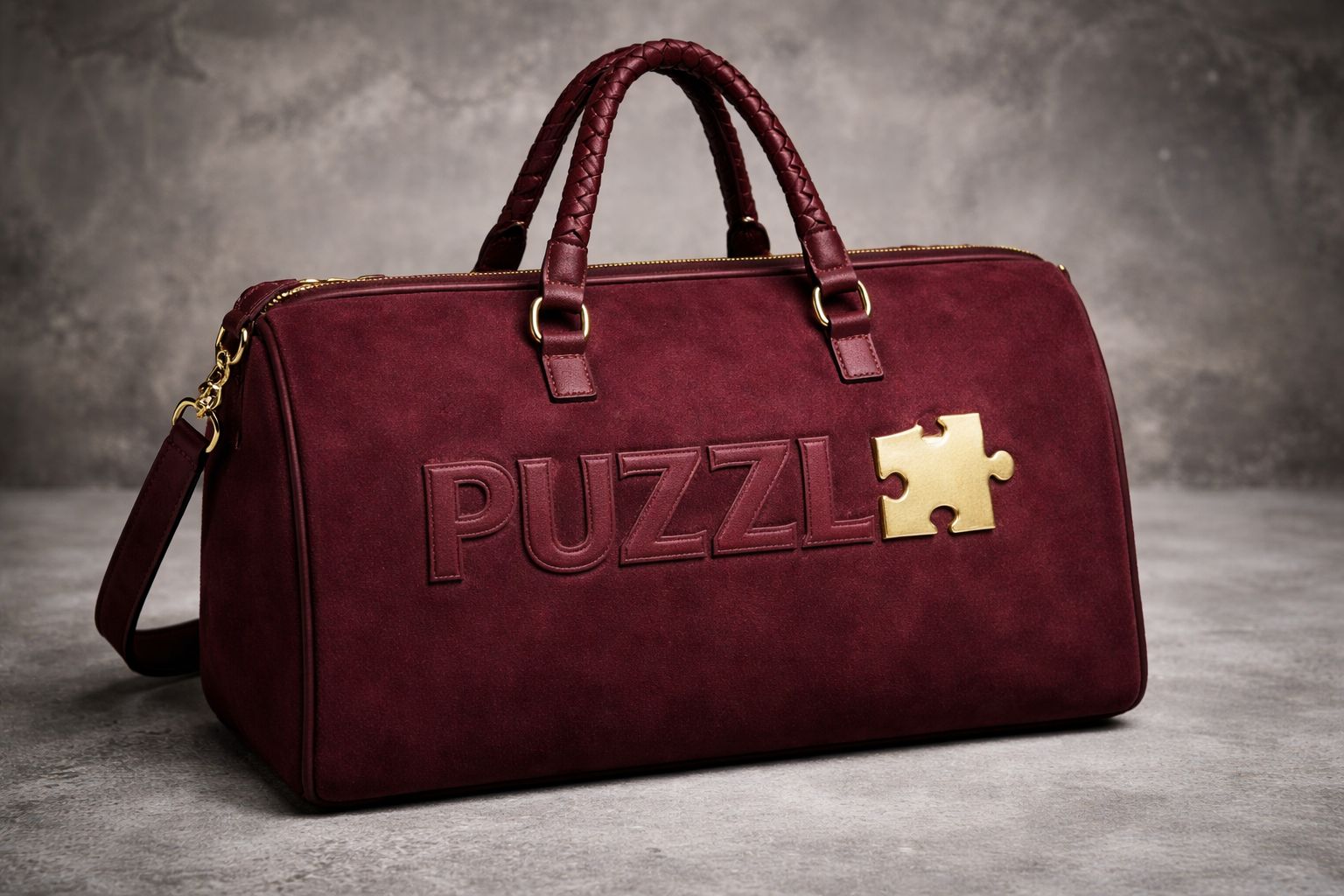 Suede FCT Puzzle duffle bag